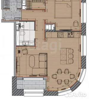 2-к квартира, вторичка, 56м2, 12/20 этаж