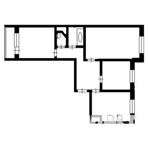 3-к квартира, вторичка, 66м2, 3/10 этаж