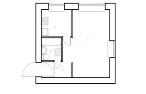 1-к квартира, вторичка, 39м2, 3/19 этаж