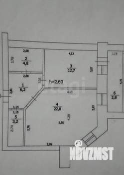 1-к квартира, вторичка, 52м2, 1/10 этаж