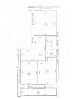 2-к квартира, вторичка, 61м2, 10/10 этаж