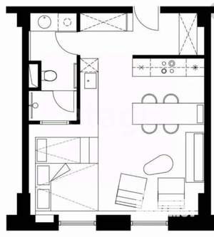 Студия квартира, вторичка, 17м2, 5/9 этаж