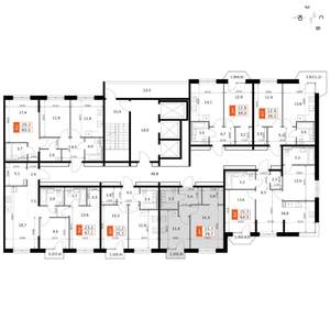 1-к квартира, вторичка, 39м2, 11/19 этаж