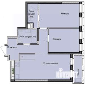 2-к квартира, вторичка, 61м2, 2/23 этаж