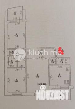 3-к квартира, вторичка, 63м2, 8/10 этаж