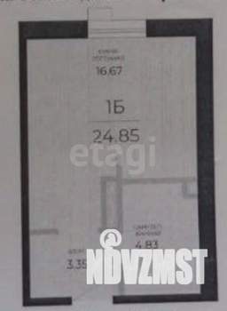 Студия квартира, вторичка, 25м2, 9/20 этаж