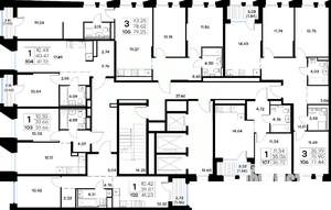 3-к квартира, вторичка, 79м2, 3/20 этаж