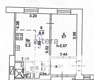 1-к квартира, вторичка, 28м2, 1/3 этаж