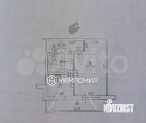 1-к квартира, вторичка, 35м2, 2/9 этаж