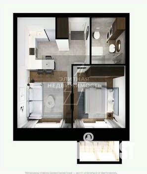 1-к квартира, вторичка, 32м2, 3/13 этаж