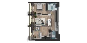 2-к квартира, вторичка, 61м2, 9/25 этаж