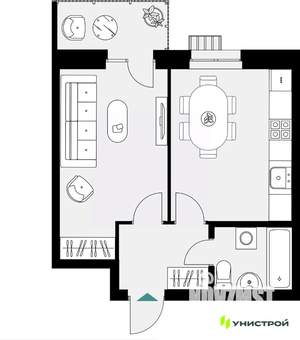1-к квартира, вторичка, 38м2, 16/18 этаж