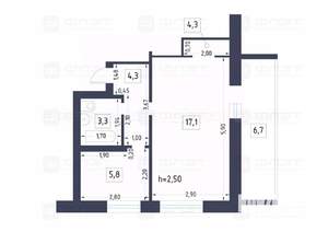 1-к квартира, вторичка, 35м2, 7/9 этаж
