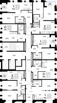Студия квартира, строящийся дом, 30м2, 14/20 этаж