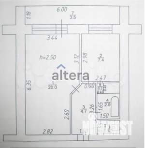 1-к квартира, вторичка, 36м2, 8/14 этаж