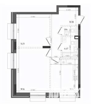 2-к квартира, вторичка, 62м2, 13/14 этаж