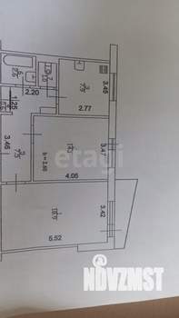2-к квартира, вторичка, 53м2, 2/9 этаж