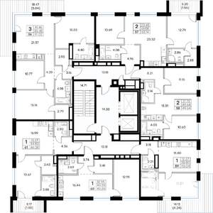 1-к квартира, вторичка, 40м2, 3/8 этаж