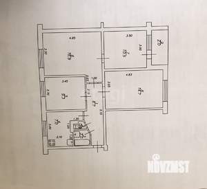 4-к квартира, вторичка, 68м2, 6/9 этаж