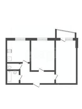 2-к квартира, вторичка, 50м2, 6/9 этаж