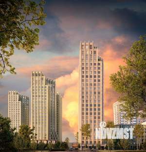 2-к квартира, строящийся дом, 91м2, 4/25 этаж