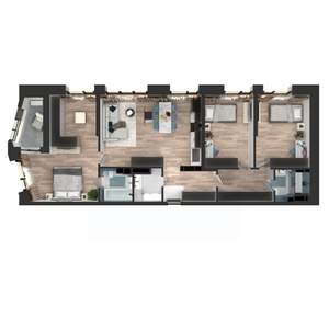 3-к квартира, вторичка, 107м2, 3/23 этаж