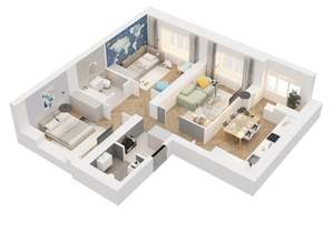 3-к квартира, вторичка, 79м2, 2/10 этаж