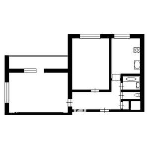 2-к квартира, вторичка, 55м2, 4/10 этаж
