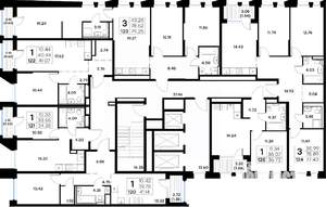 3-к квартира, вторичка, 77м2, 6/20 этаж