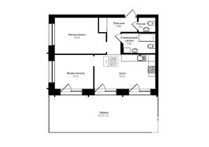2-к квартира, вторичка, 53м2, 9/25 этаж