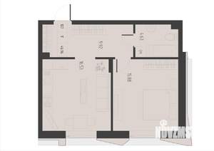 1-к квартира, вторичка, 47м2, 3/6 этаж