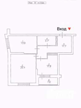 2-к квартира, вторичка, 65м2, 23/27 этаж