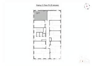 2-к квартира, вторичка, 46м2, 20/22 этаж
