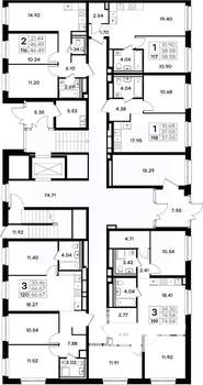 2-к квартира, вторичка, 46м2, 1/8 этаж