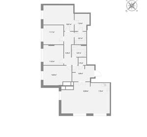 2-к квартира, вторичка, 144м2, 22/22 этаж