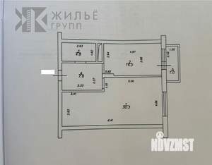 1-к квартира, вторичка, 57м2, 5/10 этаж
