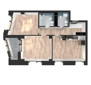 2-к квартира, вторичка, 55м2, 13/23 этаж