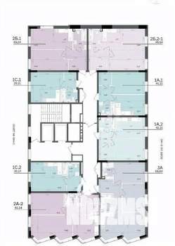 1-к квартира, строящийся дом, 41м2, 9/14 этаж