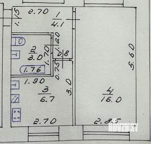 1-к квартира, вторичка, 30м2, 1/4 этаж