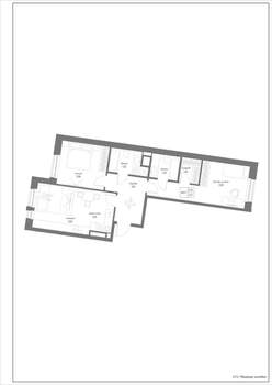 3-к квартира, строящийся дом, 72м2, 1/4 этаж