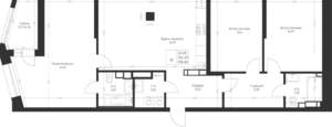 3-к квартира, вторичка, 107м2, 4/23 этаж