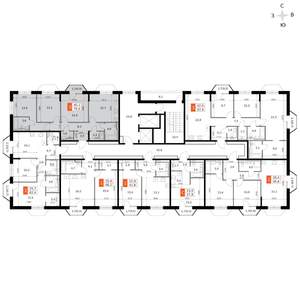 3-к квартира, вторичка, 79м2, 12/14 этаж