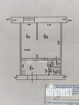 1-к квартира, вторичка, 22м2, 5/5 этаж