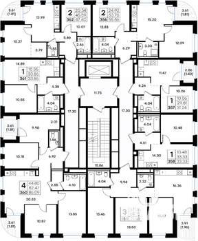 2-к квартира, вторичка, 56м2, 2/8 этаж