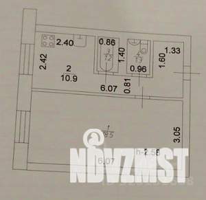 1-к квартира, вторичка, 32м2, 2/9 этаж
