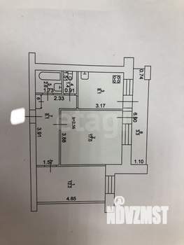 2-к квартира, вторичка, 50м2, 9/9 этаж