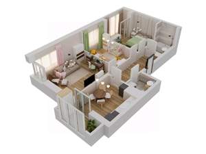 3-к квартира, строящийся дом, 80м2, 8/19 этаж