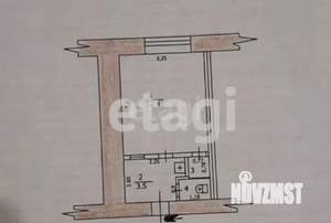 1-к квартира, вторичка, 17м2, 2/5 этаж