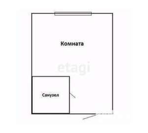 Студия квартира, вторичка, 17м2, 4/5 этаж
