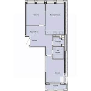 2-к квартира, вторичка, 66м2, 2/23 этаж